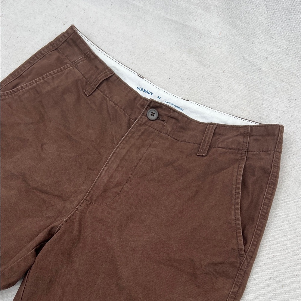 Old Navy Men's Brown Flat Front Shorts